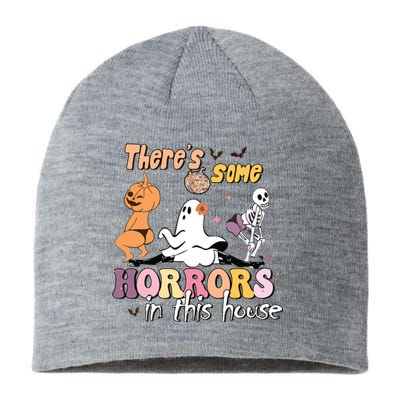 Theres Some Horrors In This House Ghost Pumpkin Halloween Sustainable Beanie