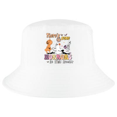 Theres Some Horrors In This House Ghost Pumpkin Halloween Cool Comfort Performance Bucket Hat