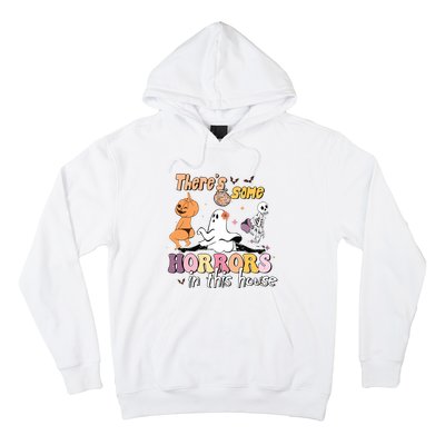 Theres Some Horrors In This House Ghost Pumpkin Halloween Hoodie