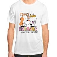 Theres Some Horrors In This House Ghost Pumpkin Halloween Adult ChromaSoft Performance T-Shirt