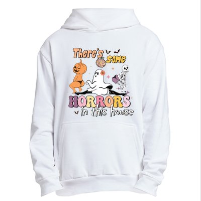 Theres Some Horrors In This House Ghost Pumpkin Halloween Urban Pullover Hoodie