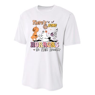 Theres Some Horrors In This House Ghost Pumpkin Halloween Performance Sprint T-Shirt