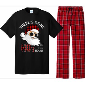 ThereS Some HoS In This House Funny Christmas Santa Gift Pajama Set