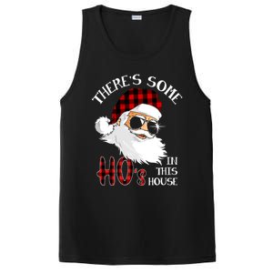 ThereS Some HoS In This House Funny Christmas Santa Gift PosiCharge Competitor Tank