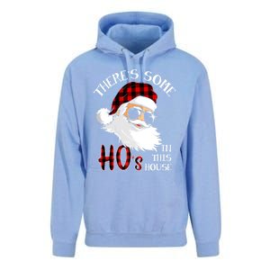 ThereS Some HoS In This House Funny Christmas Santa Gift Unisex Surf Hoodie