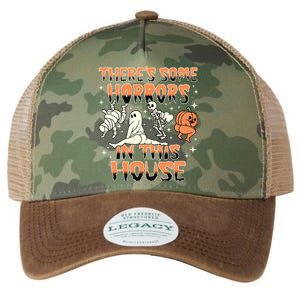 Theres Some Horrors In This House Halloween Gifts Legacy Tie Dye Trucker Hat