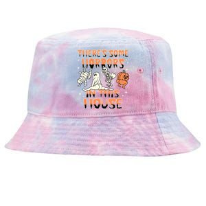 Theres Some Horrors In This House Halloween Gifts Tie-Dyed Bucket Hat