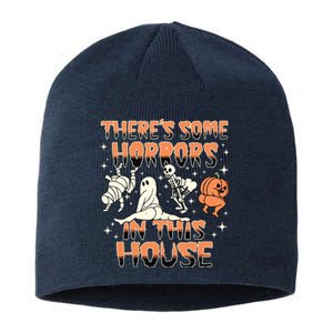 Theres Some Horrors In This House Halloween Gifts Sustainable Beanie