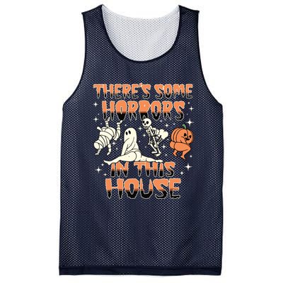 Theres Some Horrors In This House Halloween Gifts Mesh Reversible Basketball Jersey Tank