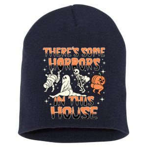 Theres Some Horrors In This House Halloween Gifts Short Acrylic Beanie