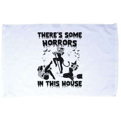 Theres Some Horrors In This House Halloween Witch Spooky Microfiber Hand Towel