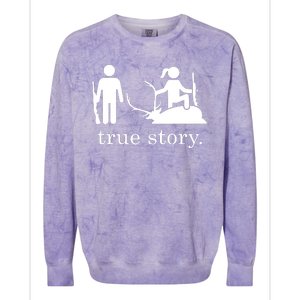 True Story Hunting Lover Hunter Colorblast Crewneck Sweatshirt