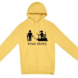 True Story Hunting Lover Hunter Premium Pullover Hoodie