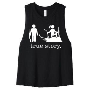 True Story Hunting Lover Hunter Women's Racerback Cropped Tank