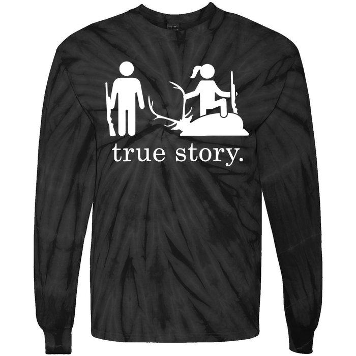 True Story Hunting Lover Hunter Tie-Dye Long Sleeve Shirt