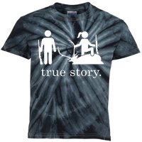 True Story Hunting Lover Hunter Kids Tie-Dye T-Shirt