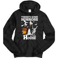 ThereS Some Horrors In This House Retro Halloween Tie Dye Hoodie