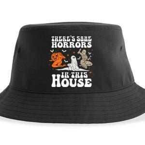 Theres Some Horrors In This House Halloween Sustainable Bucket Hat