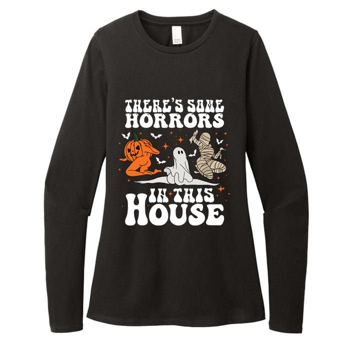 Theres Some Horrors In This House Halloween Womens CVC Long Sleeve Shirt