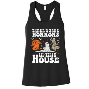 Theres Some Horrors In This House Halloween Women's Racerback Tank