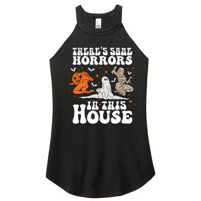 Theres Some Horrors In This House Halloween Women’s Perfect Tri Rocker Tank