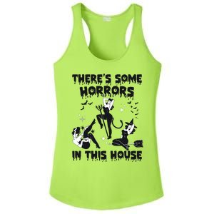 Theres Some Horrors In This House Halloween Witch Spooky Ladies PosiCharge Competitor Racerback Tank