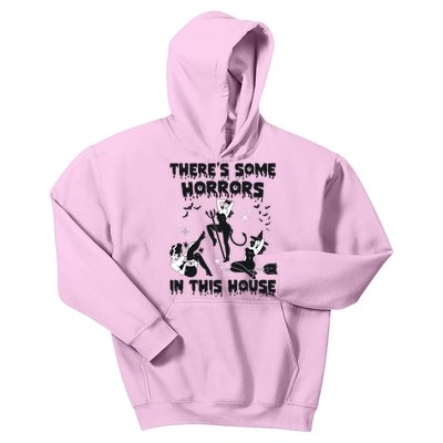 Theres Some Horrors In This House Halloween Witch Spooky Kids Hoodie