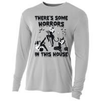 Theres Some Horrors In This House Halloween Witch Spooky Cooling Performance Long Sleeve Crew