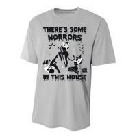 Theres Some Horrors In This House Halloween Witch Spooky Performance Sprint T-Shirt