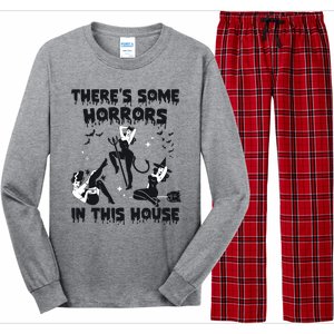 Theres Some Horrors In This House Halloween Witch Spooky Long Sleeve Pajama Set