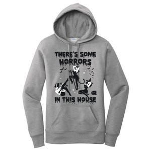 Theres Some Horrors In This House Halloween Witch Spooky Women's Pullover Hoodie