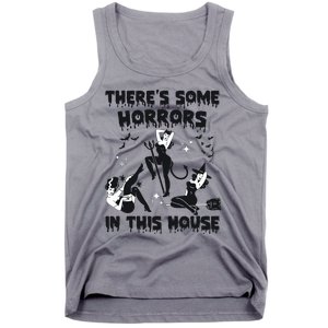 Theres Some Horrors In This House Halloween Witch Spooky Tank Top