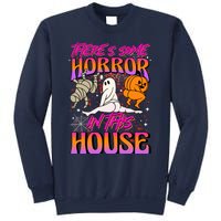 Theres Some Horrors In This House Ghost Pumpkin Halloween Sweatshirt