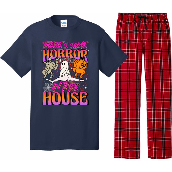 Theres Some Horrors In This House Ghost Pumpkin Halloween Pajama Set