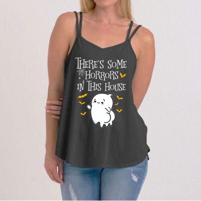 Theres Some Horrors In This House Booty Ghost Gift Women's Strappy Tank