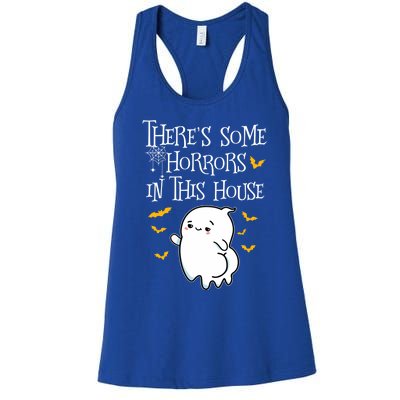 Theres Some Horrors In This House Booty Ghost Gift Women's Racerback Tank