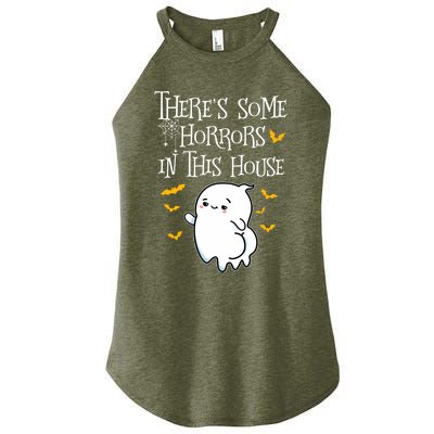 Theres Some Horrors In This House Booty Ghost Gift Women's Perfect Tri Rocker Tank