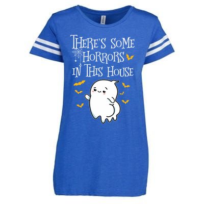 Theres Some Horrors In This House Booty Ghost Gift Enza Ladies Jersey Football T-Shirt