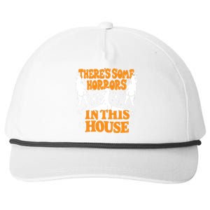 Theres Some Horrors In This House Spooky Season Halloween Snapback Five-Panel Rope Hat