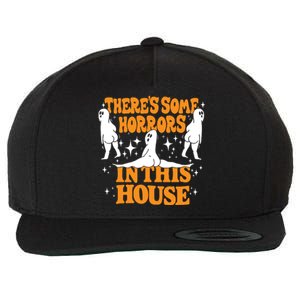 Theres Some Horrors In This House Spooky Season Halloween Wool Snapback Cap