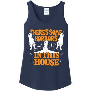 Theres Some Horrors In This House Spooky Season Halloween Ladies Essential Tank