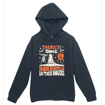 Theres Some Horrors In This House Ghost Pumpkin Halloween Urban Pullover Hoodie