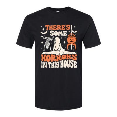 Theres Some Horrors In This House Ghost Pumpkin Halloween Softstyle CVC T-Shirt