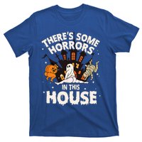 Theres Some Horrors In This House Pumpkin Ghost Halloween T-Shirt