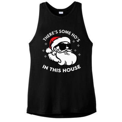 There's Some Ho's In This House Ladies PosiCharge Tri-Blend Wicking Tank