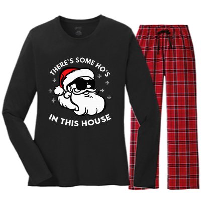 There's Some Ho's In This House Women's Long Sleeve Flannel Pajama Set 