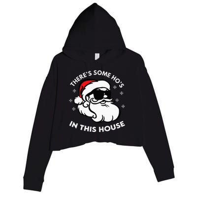 There's Some Ho's In This House Crop Fleece Hoodie