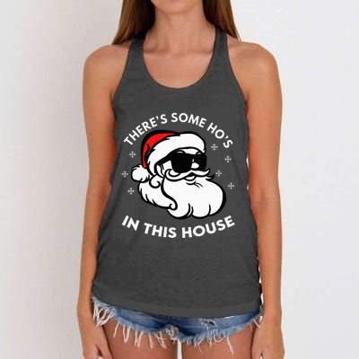 There's Some Ho's In This House Women's Knotted Racerback Tank