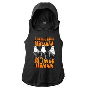 Theres Some Horrors In This House Funny Ghost Halloween Great Gift Ladies PosiCharge Tri-Blend Wicking Draft Hoodie Tank