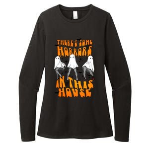 Theres Some Horrors In This House Funny Ghost Halloween Great Gift Womens CVC Long Sleeve Shirt